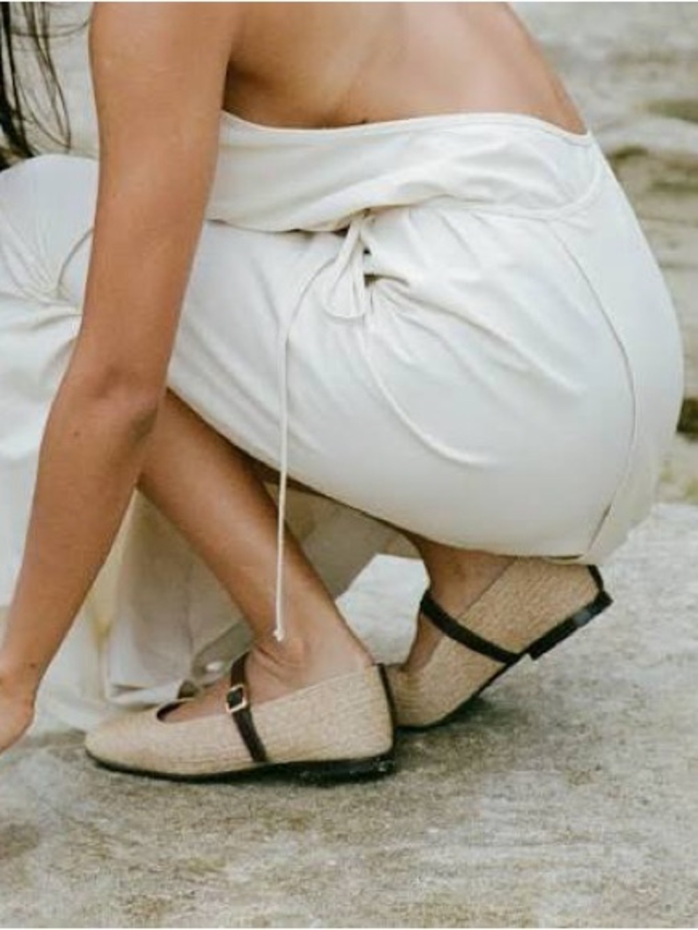 Great Condition: Margaux Demi Raffia Flat